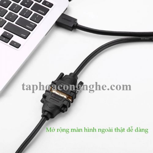 Ugreen 50350 5M màu Đen Cáp chuyển đổi HDMI sang DVI 24 + 1 thuần đồng HD133 30050350